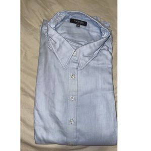 TM Lewin Blue Button-Down Shirt - UK Size 18; US 16